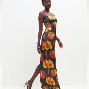 Reformation Silk Frankie Dress in Daiquiri, size 2